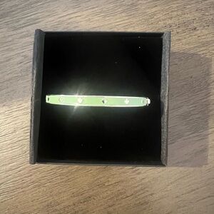 New without tags Kate Spade Green Bracelet with Heart Accents